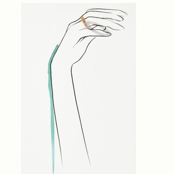 NWT Anthropologie Split Pavé Ring - Picture 3 of 10